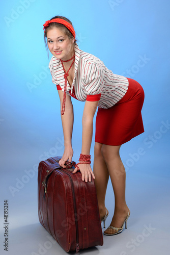 Photo: woman with a bag woman with a bag