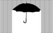 background with umbrella in the rain, vector