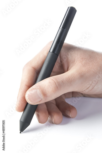 Photo: Using a graphics tablet Using a graphics tablet