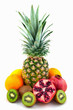 Photo: Exotic fruits isolated on white background Exotic fruits isolated on white background