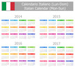 2014-2017 Type-1 Italian Calendar Mon-Sun