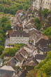 Medieval town of Rocamadour, France shot from above