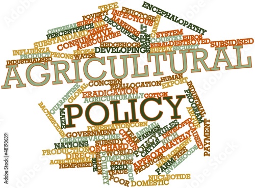 Illustration: Word cloud for Agricultural policy Word cloud for Agricultural policy