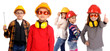 little kids posing