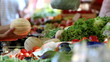 Buying vegetables