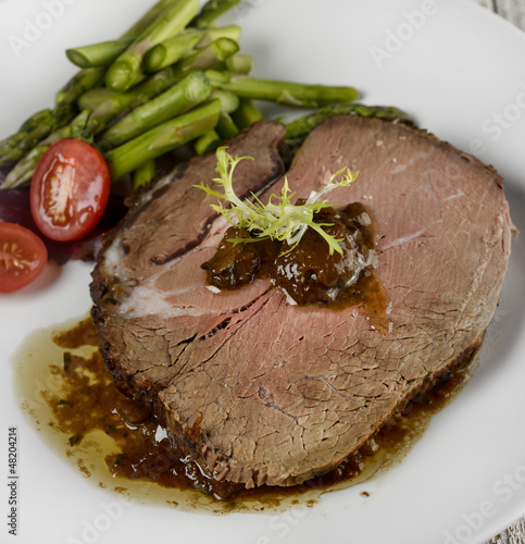 Photo: Slice Of Beef Roast Slice Of Beef Roast