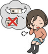 お金がなくて悩む女性