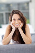 Photo: gorgeous young woman smiling closeup portrait gorgeous young woman smiling closeup portrait