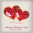 Valentine’s day elegant diamond heart
