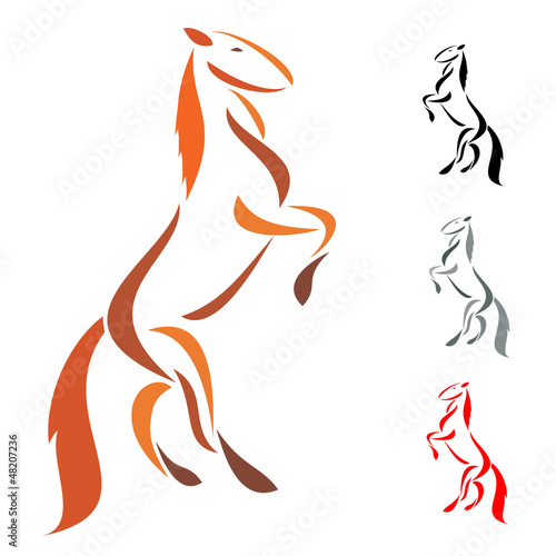 Vector: Vector Images of horse mascot logo Vector Images of horse mascot logo