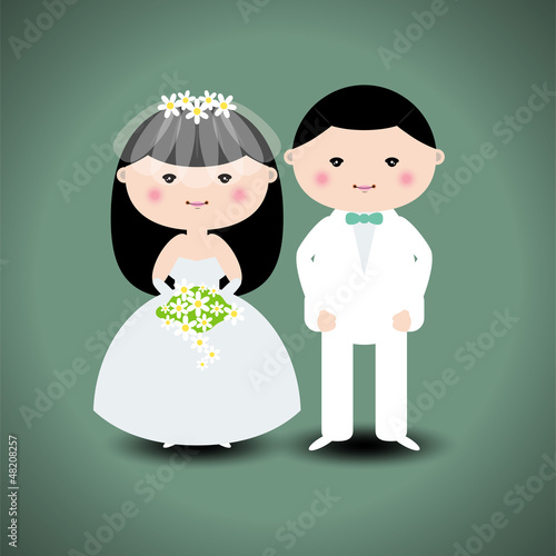 Vector: Wedding couple. Vector illustration Wedding couple. Vector illustration