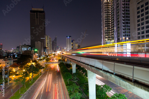 Photo: Skytrain in Bangkok, Thailand Skytrain in Bangkok, Thailand