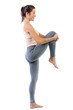 beautiful brunnette woman practicing fitness