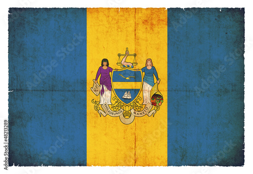Illustration: Grunge-Flagge Philadelphia (USA) Grunge-Flagge Philadelphia (USA)
