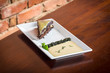 Photo: chocolate cake with mint chocolate cake with mint