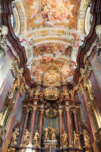 Photo: Interior of main church in Stift Melk, Austria Interior of main church in Stift Melk, Austria
