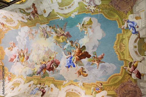 Photo: Ceiling fresco in Stift Melk, Austria Ceiling fresco in Stift Melk, Austria