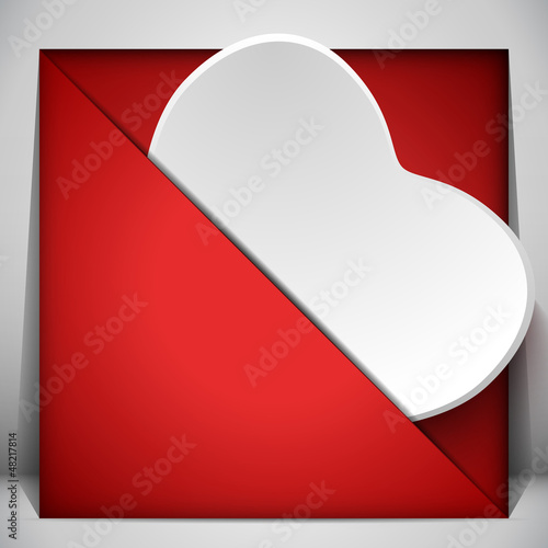 Vector: Valentine Day Heart Letter Love Valentine Day Heart Letter Love