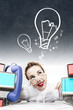segretaria con idea