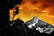 Photo: climbers in the Swiss Alps climbers in the Swiss Alps