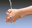 Washing Hands Isolated with clipping path
