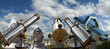 Telescope viewer and Paris skyline 