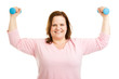 Photo: Healthy Plus Size Woman Works Out Healthy Plus Size Woman Works Out