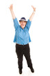 Photo: Woman Overjoyed by Weight Loss Woman Overjoyed by Weight Loss