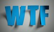 WTF cut from paper on background
