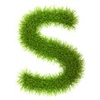 Grass style Cyrillic Alphabet Letters and Numbers