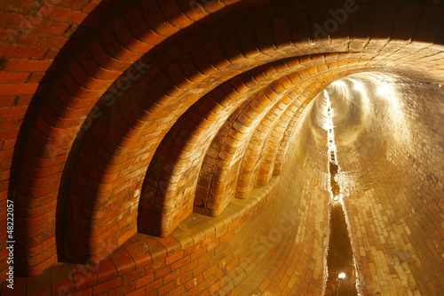 Photo: Underground old waste system Underground old waste system
