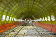 Airplane under heavy maintenance.