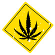 sign with leave of marijuana