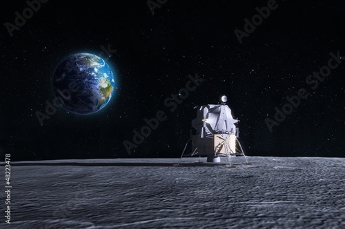 Illustration: Moon landing Moon landing