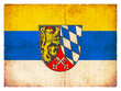 Grunge-Flagge Oberpfalz (Bayern, Deutschland)