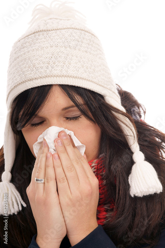 Photo: Woman with a cold Woman with a cold