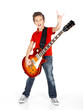 white boy with the electric guitar