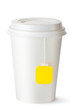 Take-out teacup with teabag