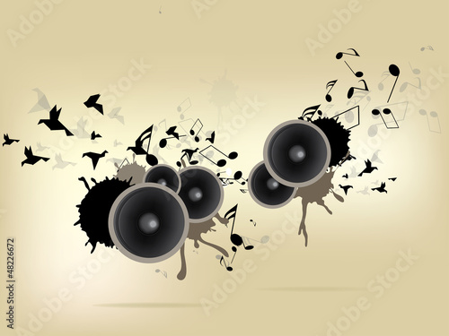 Vector: Abstract urban music background with grunge elements Abstract urban music background with grunge elements