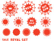 Vector: Sale Set Stickers Sale Set Stickers
