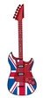 electric guitar made in British style