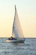 white sail yachts sailing. Riga, Latvia