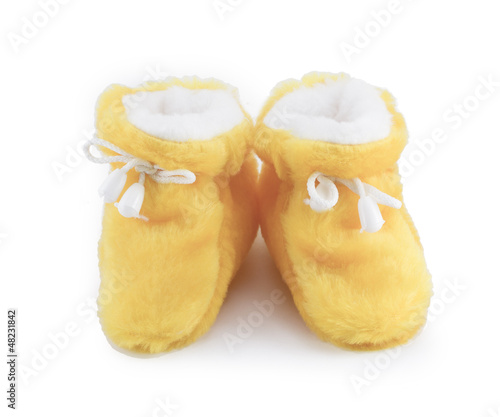 Photo: yellow baby shoes yellow baby shoes