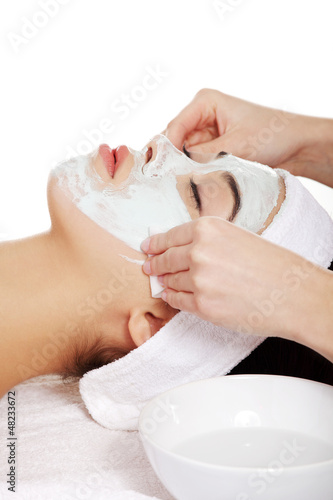 Photo: Beauty treatment in spa salon. Beauty treatment in spa salon.