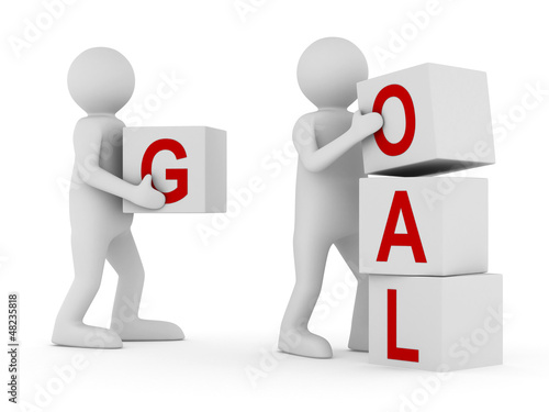 Illustration: Conceptual image teamwork on white. Isolated 3D image Conceptual image teamwork on white. Isolated 3D image