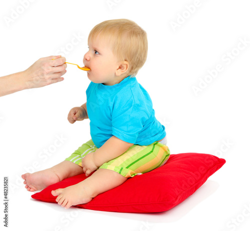 Photo: Little boy sitting Little boy sitting