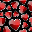 Seamlessly hearts pattern - background for continuous replicate.