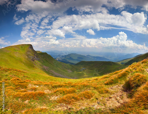 Photo: Beautiful summer landscape in the mountains Beautiful summer landscape in the mountains