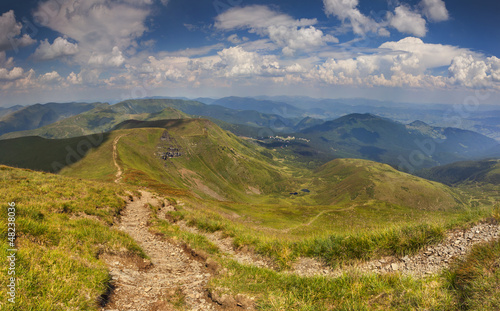 Photo: Beautiful summer landscape in the mountains Beautiful summer landscape in the mountains