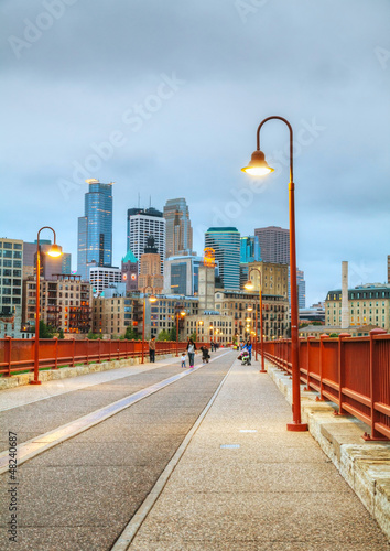 Photo: Downtown Minneapolis, Minnesota at night time Downtown Minneapolis, Minnesota at night time